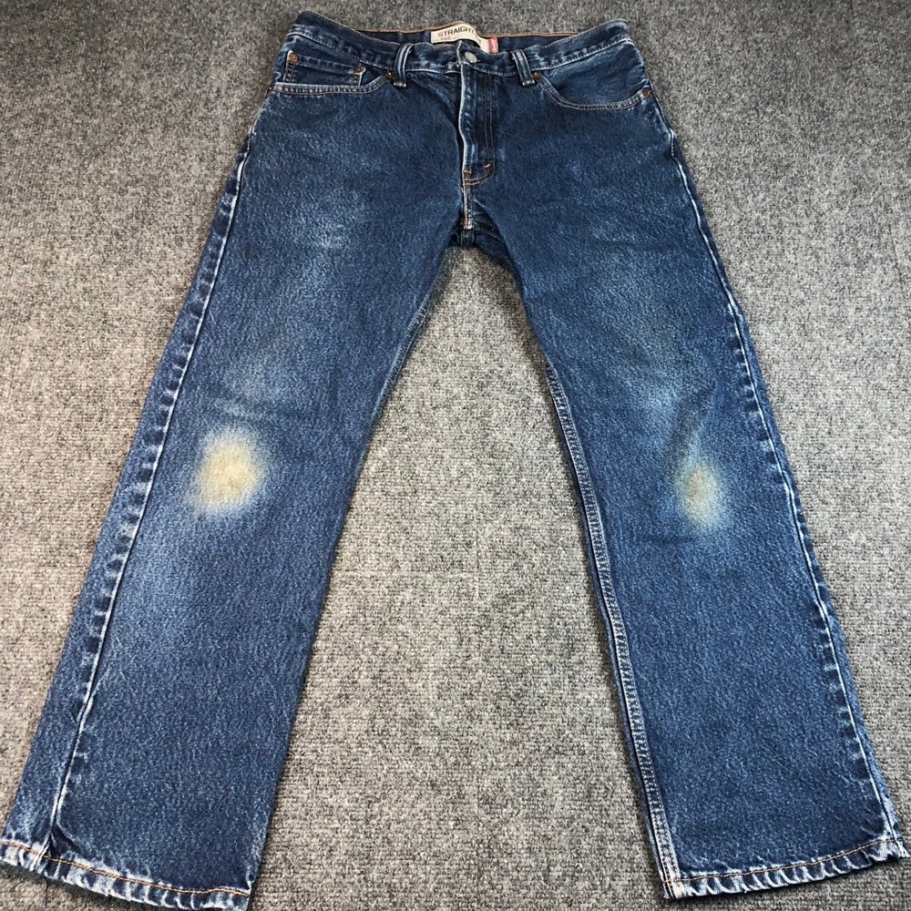 Levi's 505 Straight Fit‎ Jeans Men's 32x29 Blue Denim Casual Work Pants